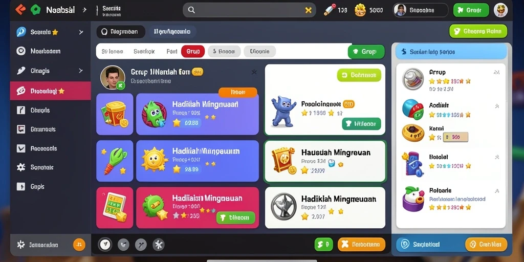 Screenshot menunjukkan karakter utama dalam aksi.