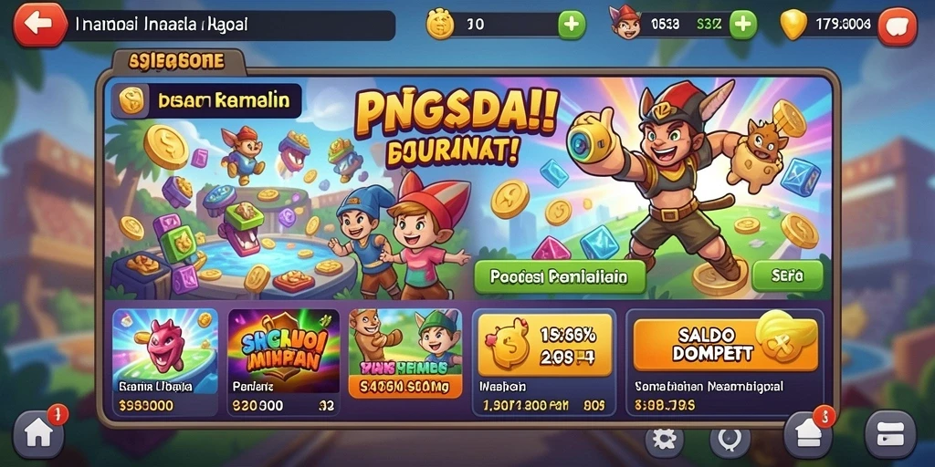 Tampilan grafis yang memukau dan warna-warna cerah.