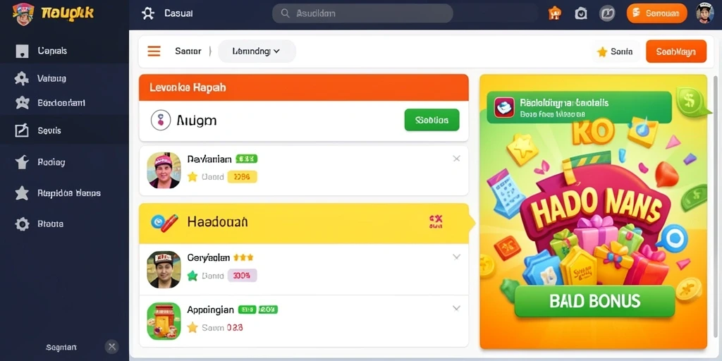 Tangkapan layar dari petualangan epik dalam game.